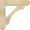 Ekena Millwork Legacy Craftsman Rough Sawn Bracket w/ Offset Brace, Douglas Fir, 6"W x 24"D x 24"H BKT0604X24X24LEC04RDF - alternate 3
